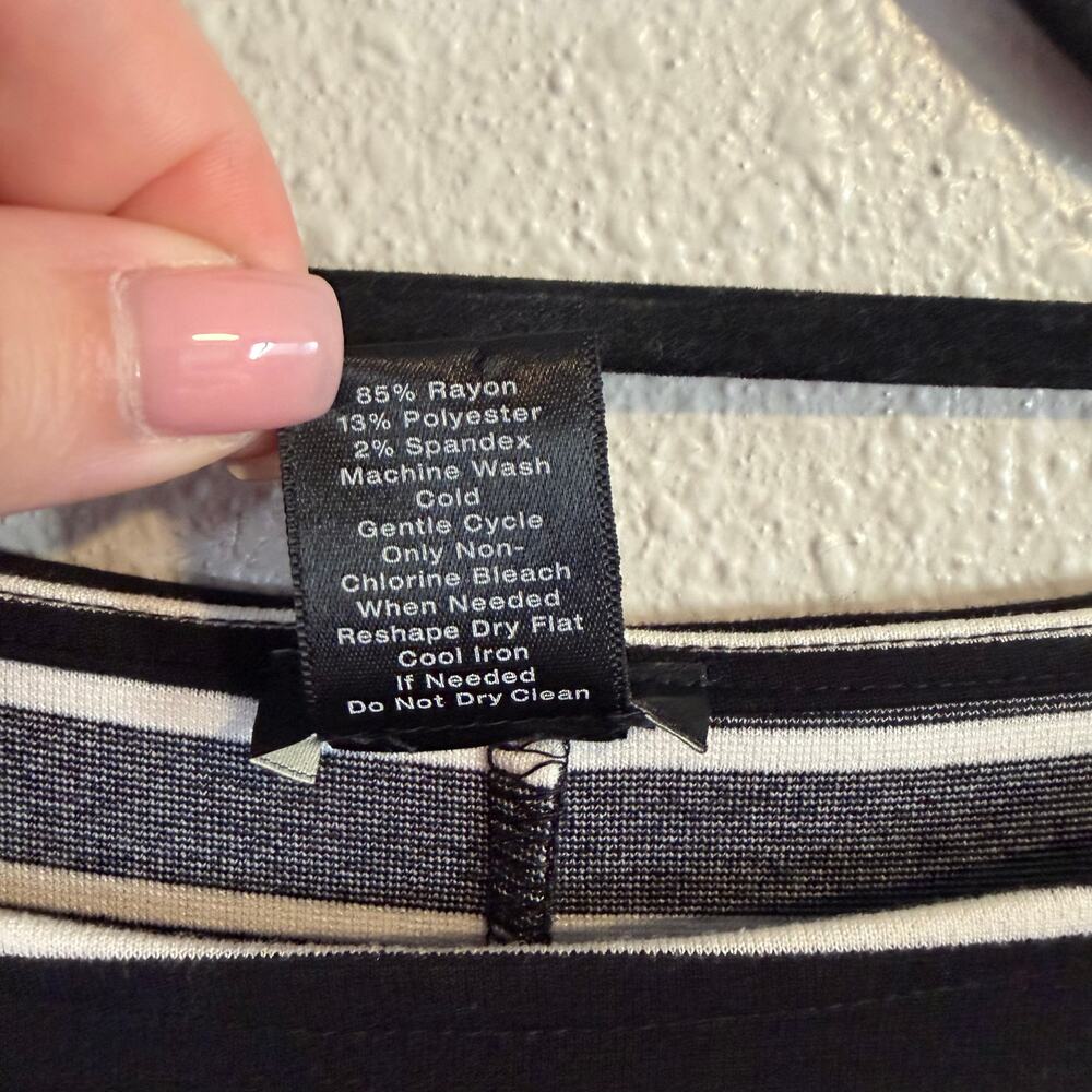 Ann Taylor Black and White Striped Shift Dress Size XS - Picture 5 of 5